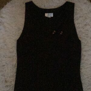 LOFT Brown Sleeveless Tank Top